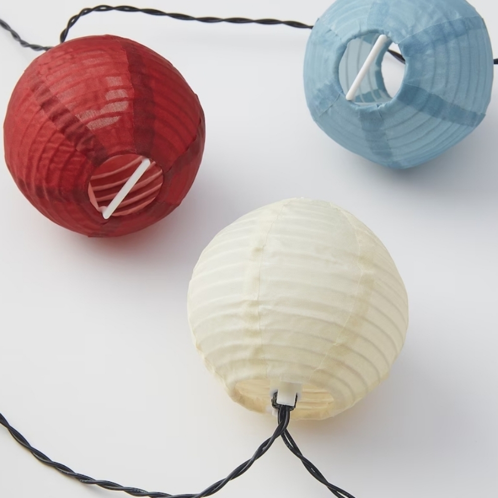 String lights IKEA SOMMARLÅNKE LED 24, outdoor battery operated/decor Dimmable